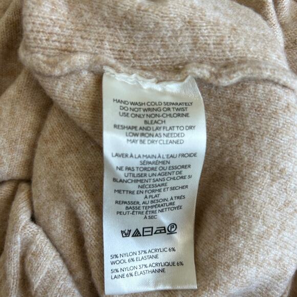 Free People Phoebe Oversize Knit Sweater, Beige, Size S - Picture 5 of 8